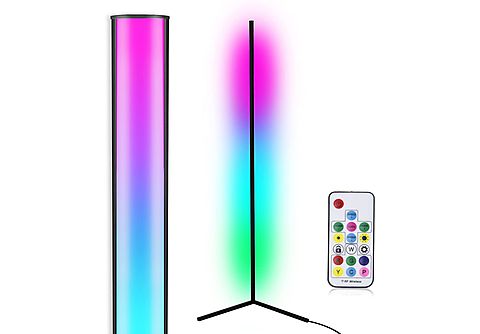 INF LED Stehleuchte Eckleuchte RGB Farbwechsel Schwarz Deckenlampe |  MediaMarkt