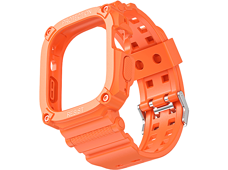 INF Schutzhülle und Armband für Apple Watch Ultra 49 mm, Ersatzarmband, Apple, Watch Ultra 49 mm, Orange