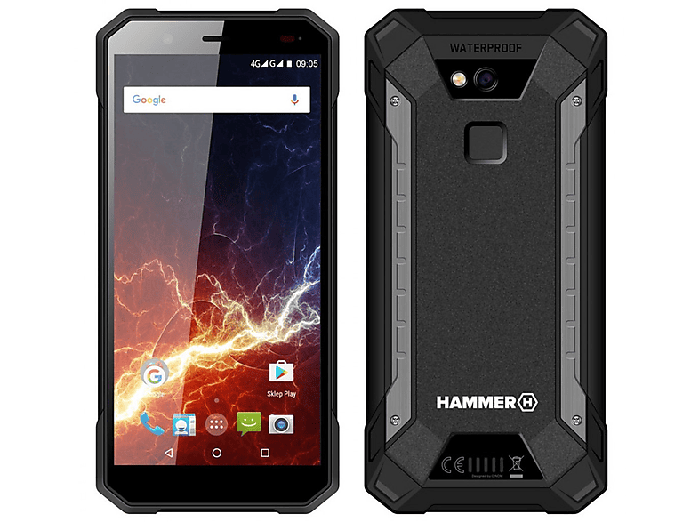HAMMER H Iron 3 4G LTE 32 GB Schwarz-Silber Dual SIM