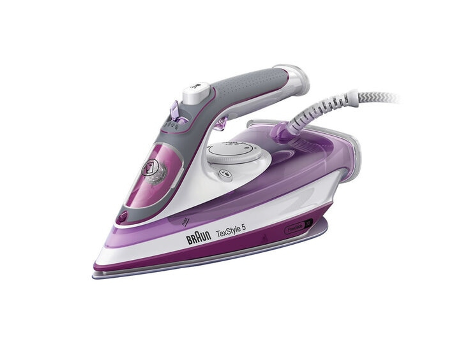 Plancha de vapor - SI 5037 VI BRAUN HOGAR, 300 ml, Violeta