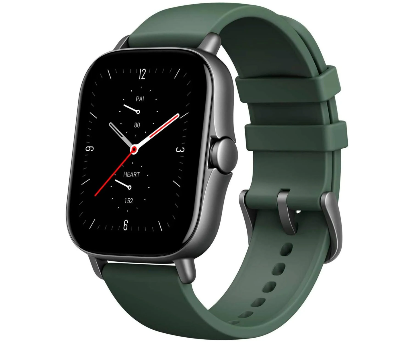 Smartwatch - Aluminium AMAZFIT, 20 mm, Silicona, Verde