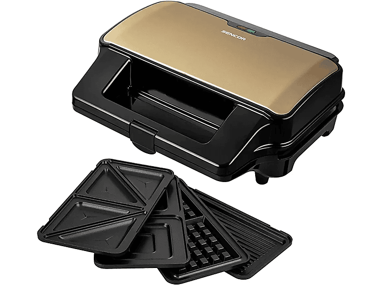 Sandwichera SENCOR SSM 9977CH, 900 W, Rojo MediaMarkt