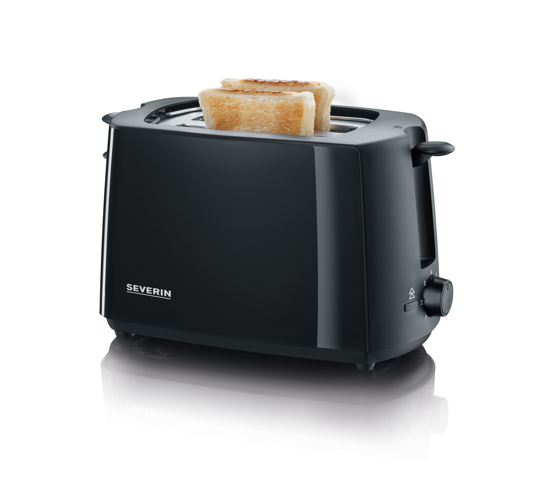 2-Scheiben-Toaster Watt, Schwarz (700 SEVERIN Schlitze: Toaster 2,0) 2287 AT