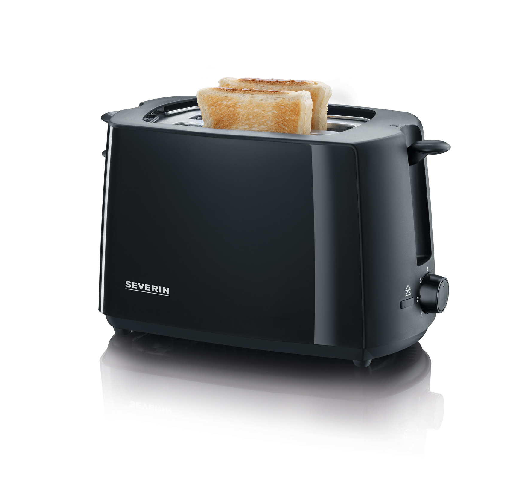 SEVERIN AT 2287 2-Scheiben-Toaster Toaster Schwarz 2,0) Watt, Schlitze: (700