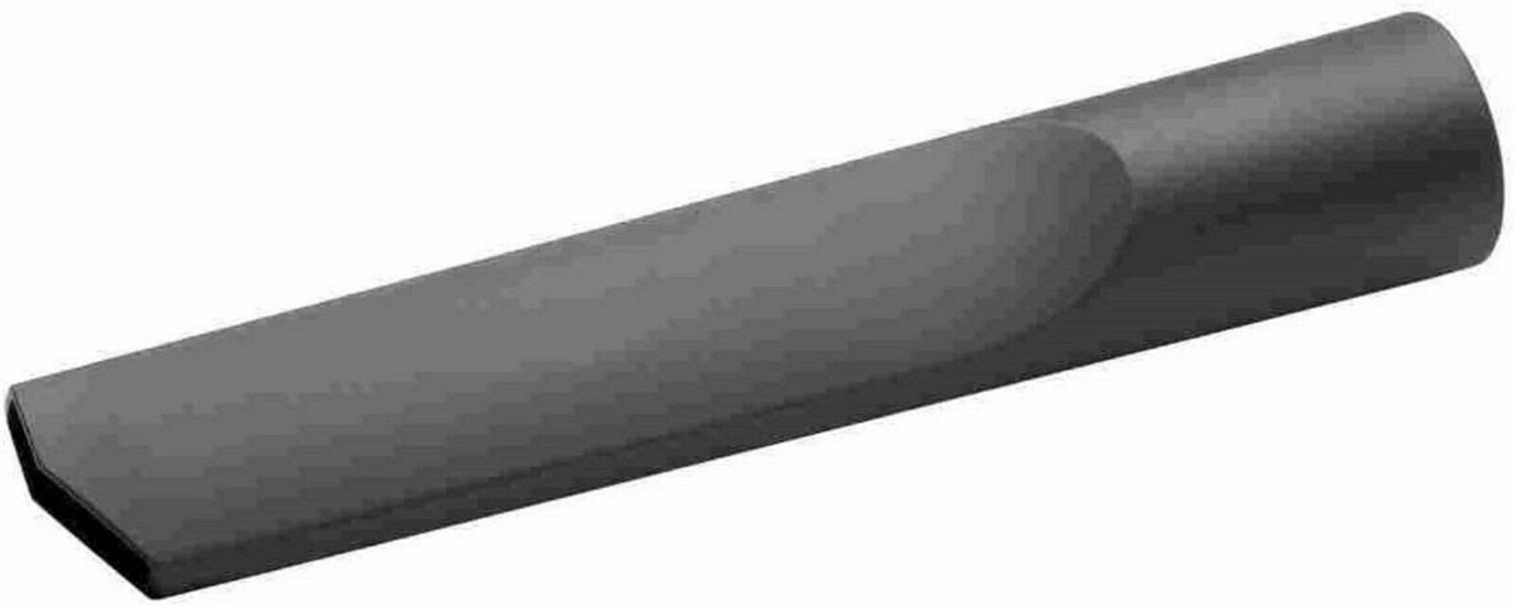 Ciemnoszara dysza odkurzacza, lekko pochylona.