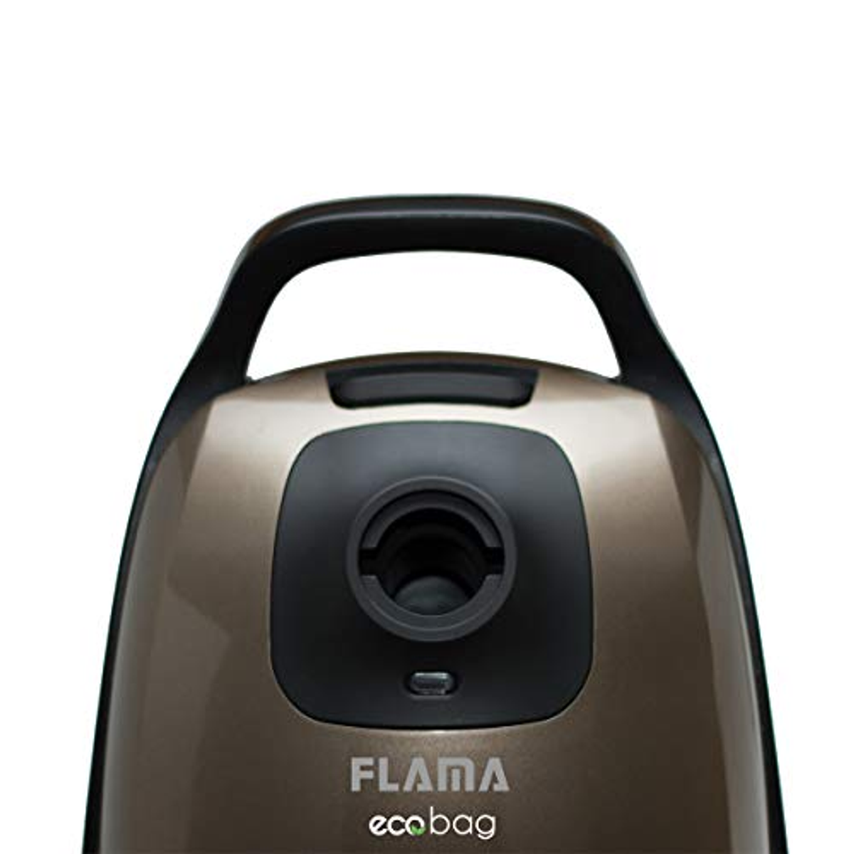 Aspiradora Flama ecobag marrón y negra.