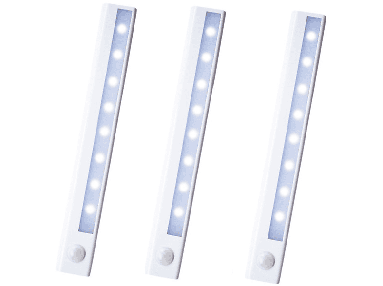 LED Bewegungssensor Bewegungslicht Unterbauleuchte mit INF 3er-Pack