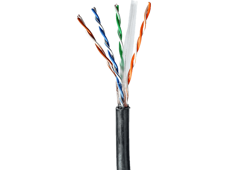 Netzwerk-Kabel NEDIS CCBG8590BK305S, m Rollen, 305,0