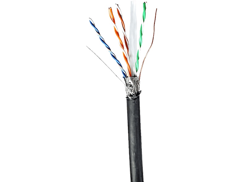 NEDIS CCBG8598BK305S, Netzwerk-Kabel Rollen, 305,0 m