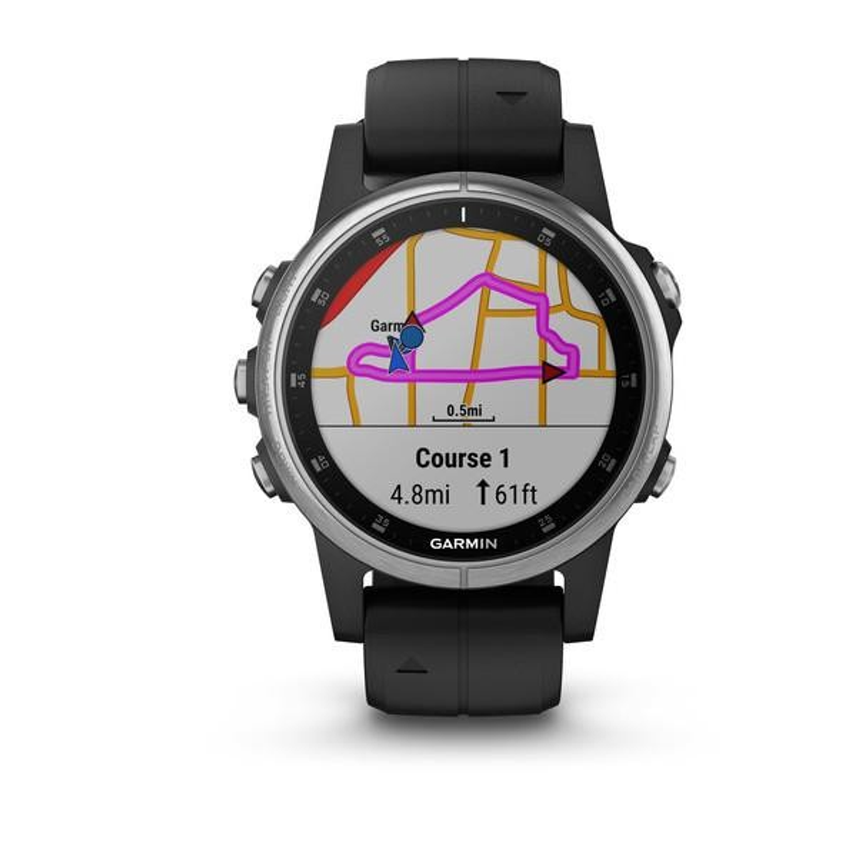 Reloj deportivo - Fenix 5S Plus GARMIN, Negro, 4.2 cm, 1,65 "