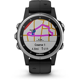 Reloj deportivo - GARMIN Fenix 5S Plus, Negro, 4.2 cm, 1,65 "