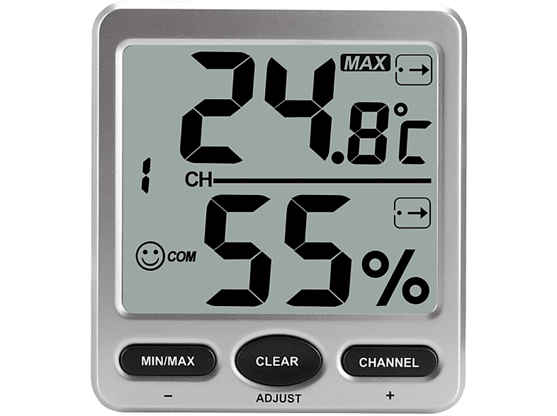 INF Digitaler Thermometer-Hygrometer für den Innenbereich Wetterstation | Wetterbeobachtung