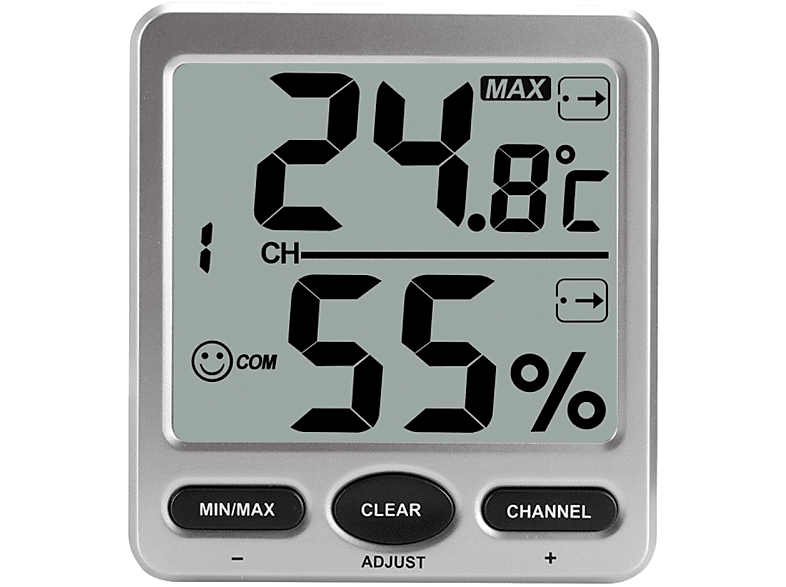 INF Digitaler Thermometer-Hygrometer für Innenbereich den Wetterstation