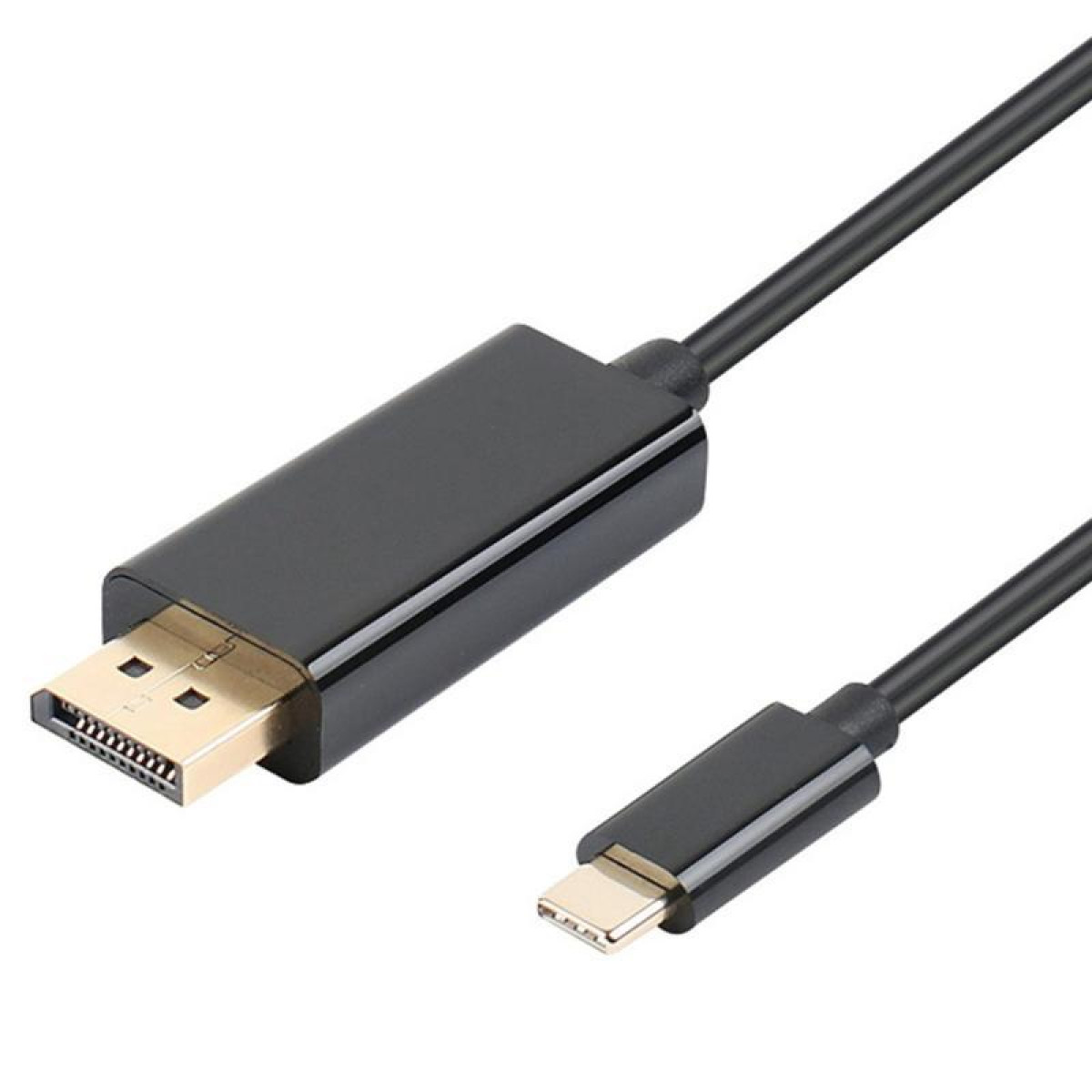 INF USB-C zu 4K Adapter USB-C (1,8 (DP) DisplayPort schwarz, kabel m)