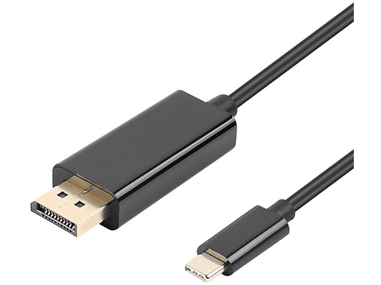 INF kabel 4K USB-C Adapter (DP) zu DisplayPort USB-C schwarz, m) (1,8