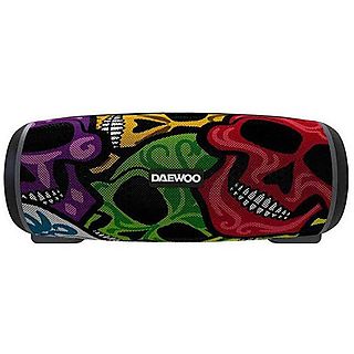 Altavoz inalámbrico - DAEWOO DBT-10 SKULL, 12 W, Bluetooth, -, Negro