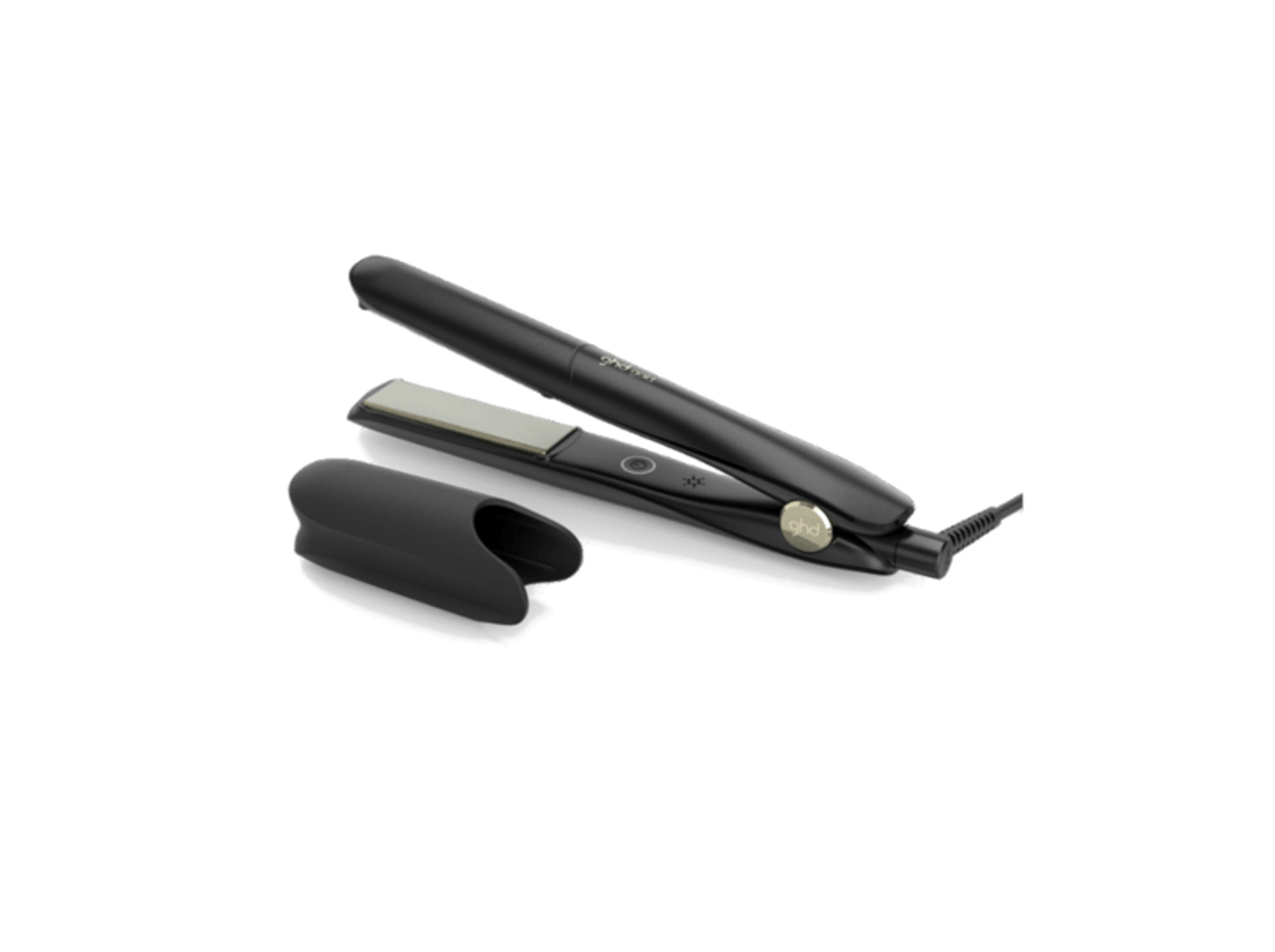 Plancha de pelo - 9006 GHD, Cerámica, 220 V, 185 °C, Negro