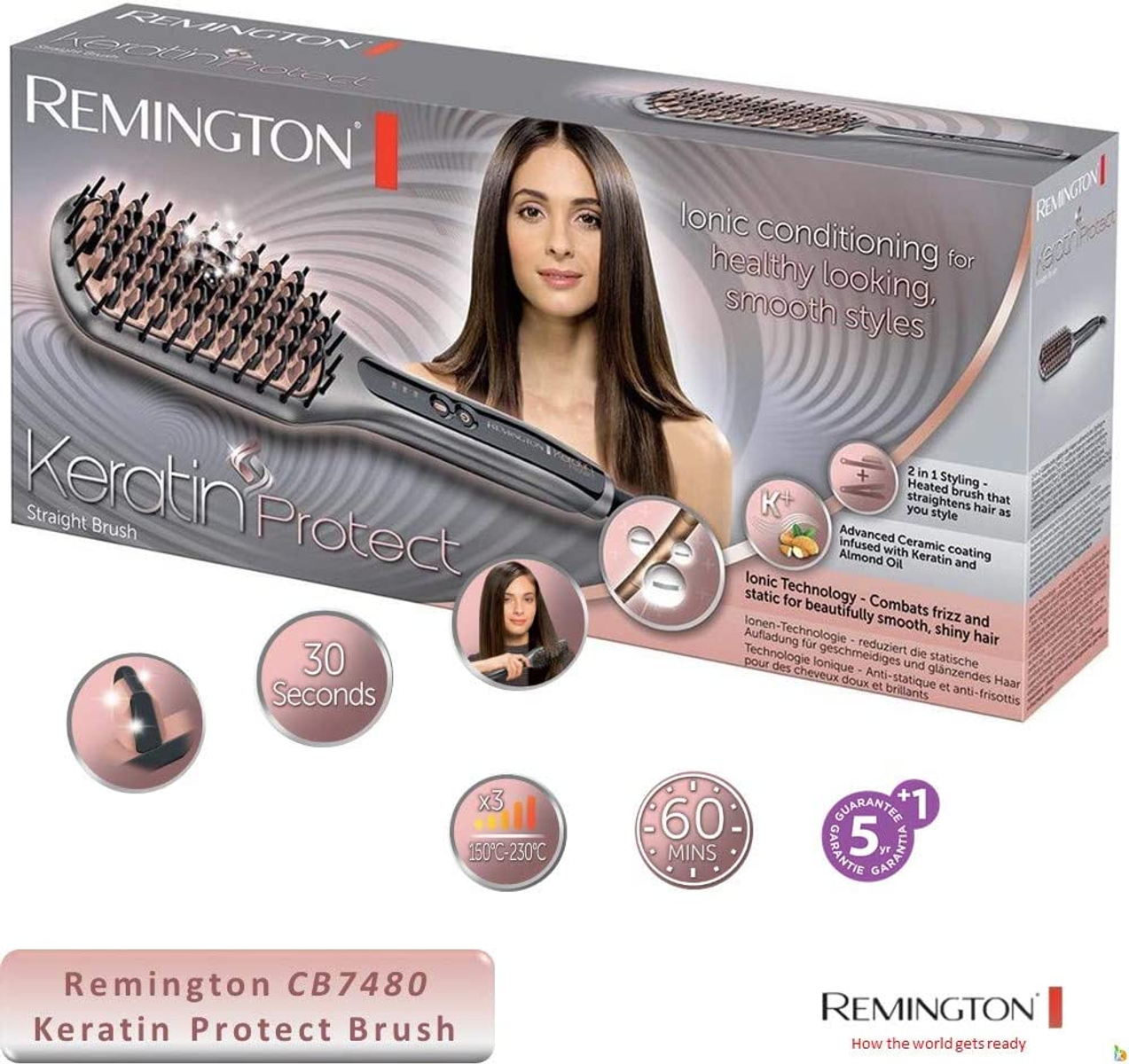 REMINGTON Keratin Protect Warmluftbürste CB7480