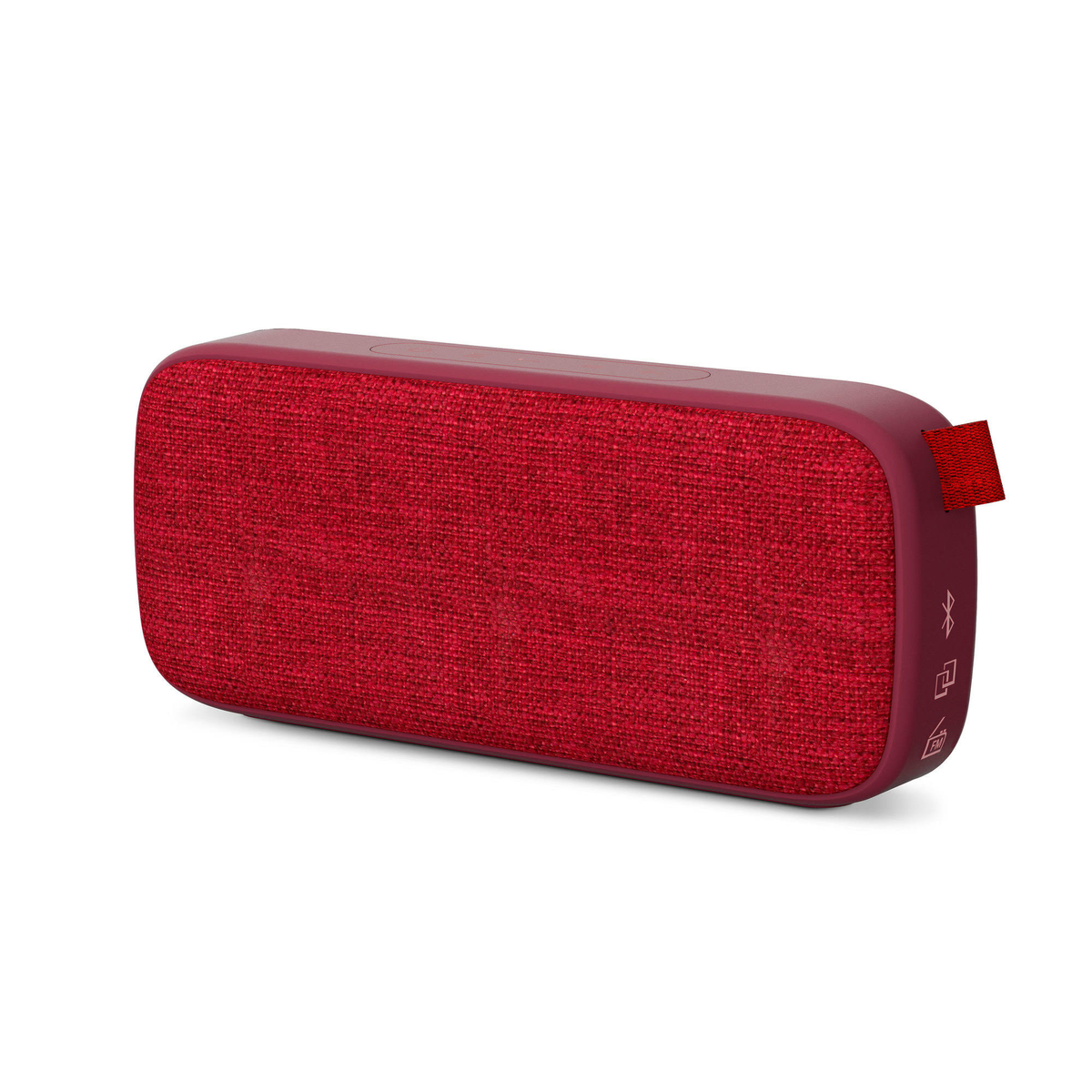 Altavoz inalámbrico - Energy Fabric Box 3 ENERGY SISTEM, 6 W, Bluetooth, 9 horas, Rojo