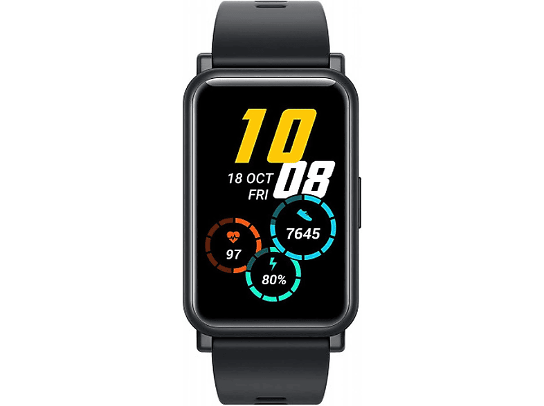 Smartwatch HONOR HONWTES Cuerpo Pl stico de ingenier a Correa de mu eca Material Caucho de silicona Negro