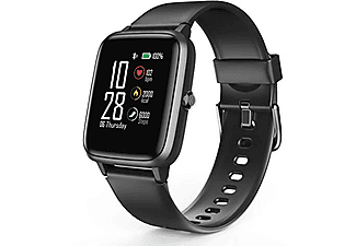 Reloj deportivo  - Fit Watch 5910 HAMA, 37 mm, Acrylonitrile butadiene styrene (ABS),Stainless steel,Thermoplastic urethane (TPU), Negro