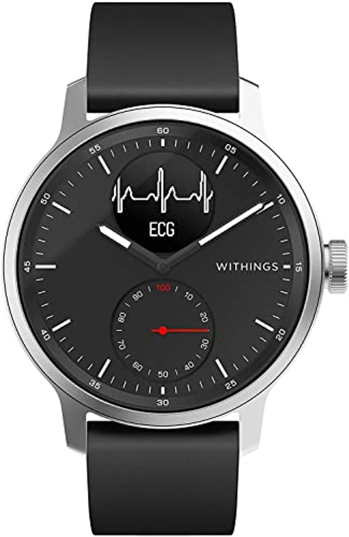 Smartwatch - HWA09-MODEL 4-ALL-IN WITHINGS, Silicona, Negro