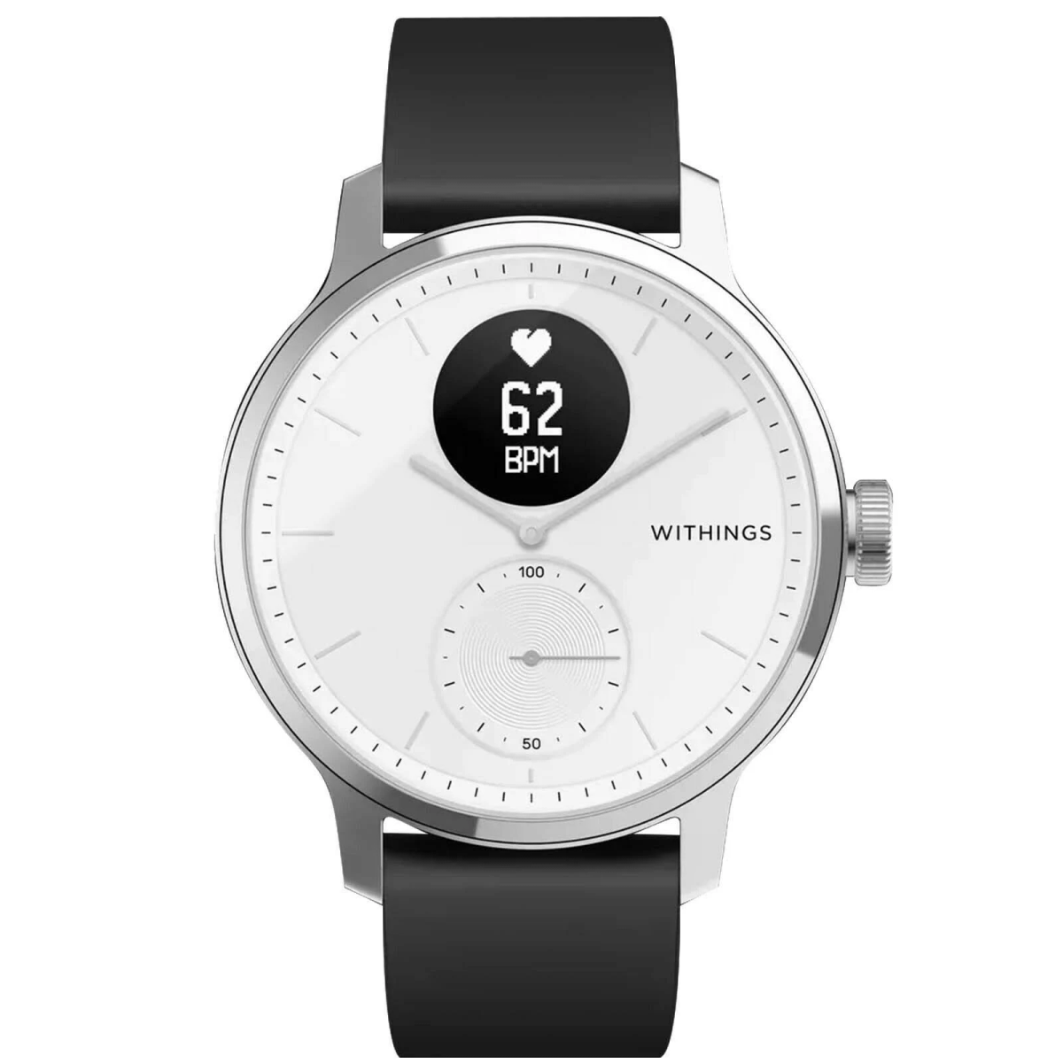 Smartwatch - HWA09-MODEL 1-AL WITHINGS, Silicona, Blanco