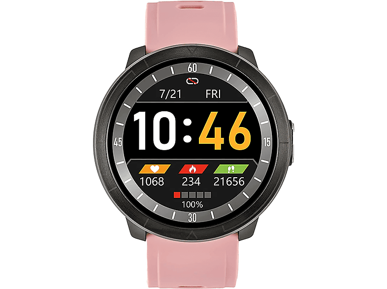 Rosa WM18 Smartwatch Silizium, Kunststoff WATCHMARK Rosa