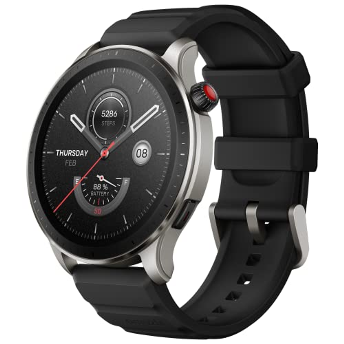 Smartwatch - W2166EU1N AMAZFIT, 22 mm, Aleación de aluminio, Negro