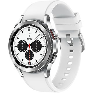 Smartwatch - SAMSUNG Galaxy Watch 4 Classic 42mm, 41,5 mm, Acero inoxidable, Plata