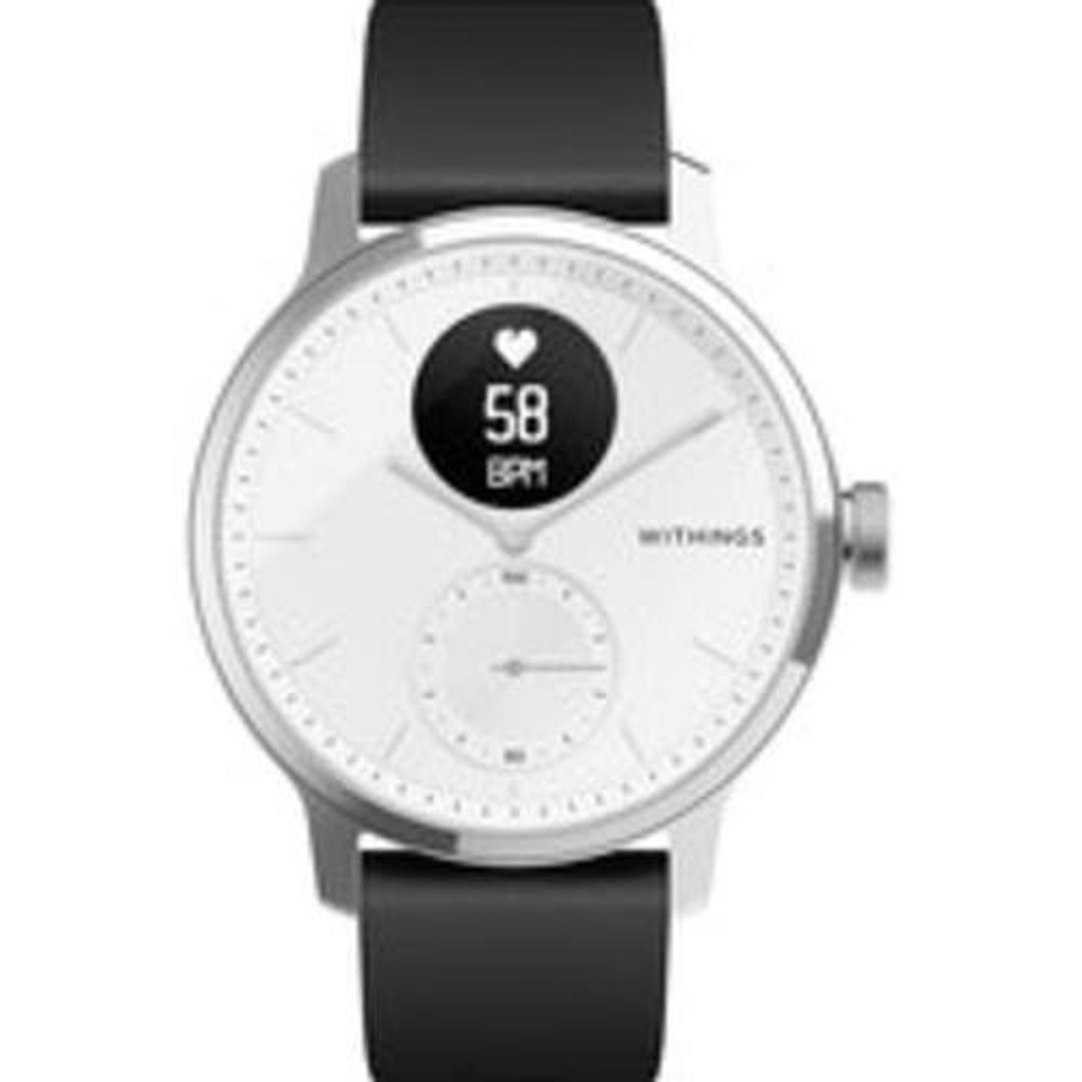 WITHINGS HWA09-model 6-All-Int Smartwatch Edelstahl Fluorelastomer, Universal, Schwarz