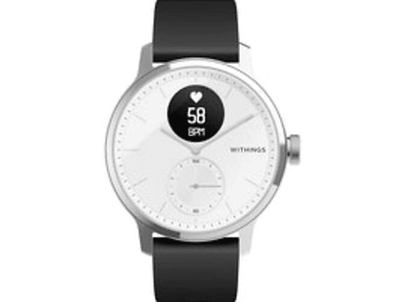 WITHINGS HWA09-model 6-All-Int Smartwatch Edelstahl Fluorelastomer, Universal, Schwarz