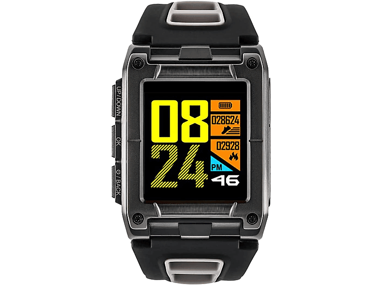 WATCHMARK Triathlon WS929 grau Smartwatch Kunststoff Silizium, Grau