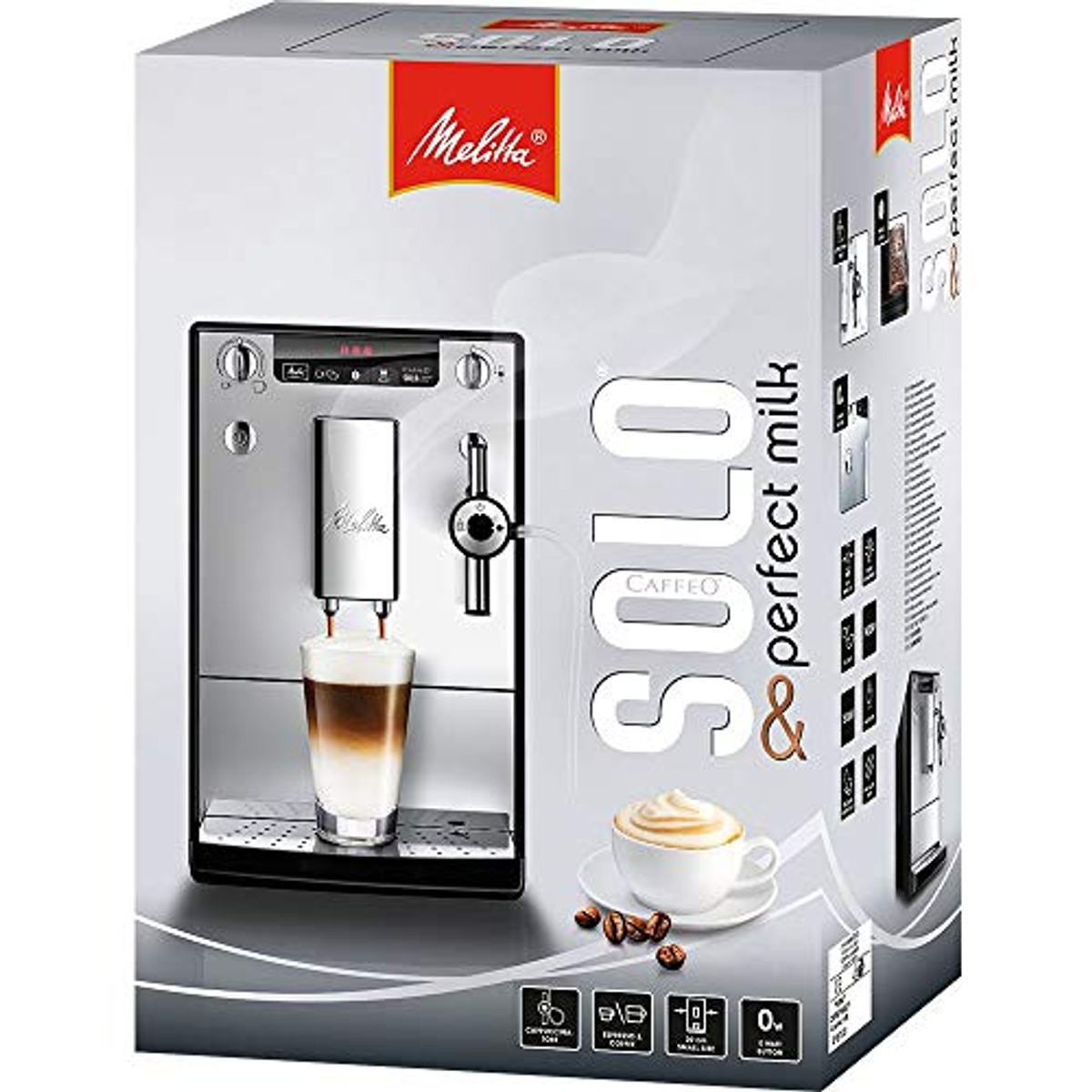 MELITTA Solo & 957-201 Milk Kaffeevollautomat Perfect E schwarz