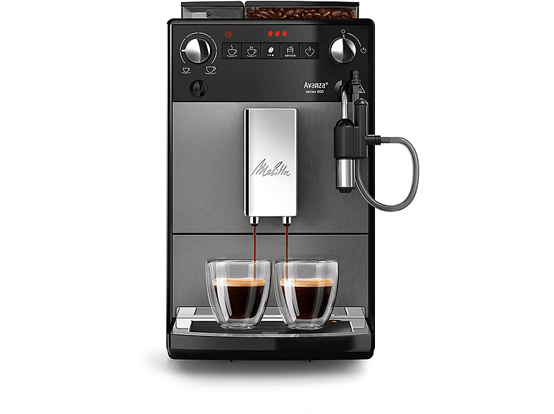 MELITTA Avanza F270-100 Mystic Titan Kaffeevollautomat Mystic Titan | Kaffeevollautomat mit Milchschlauch