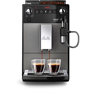 Cafetera express - MELITTA 222100, 15 bar, 1450 W, 10 tazas, Negro