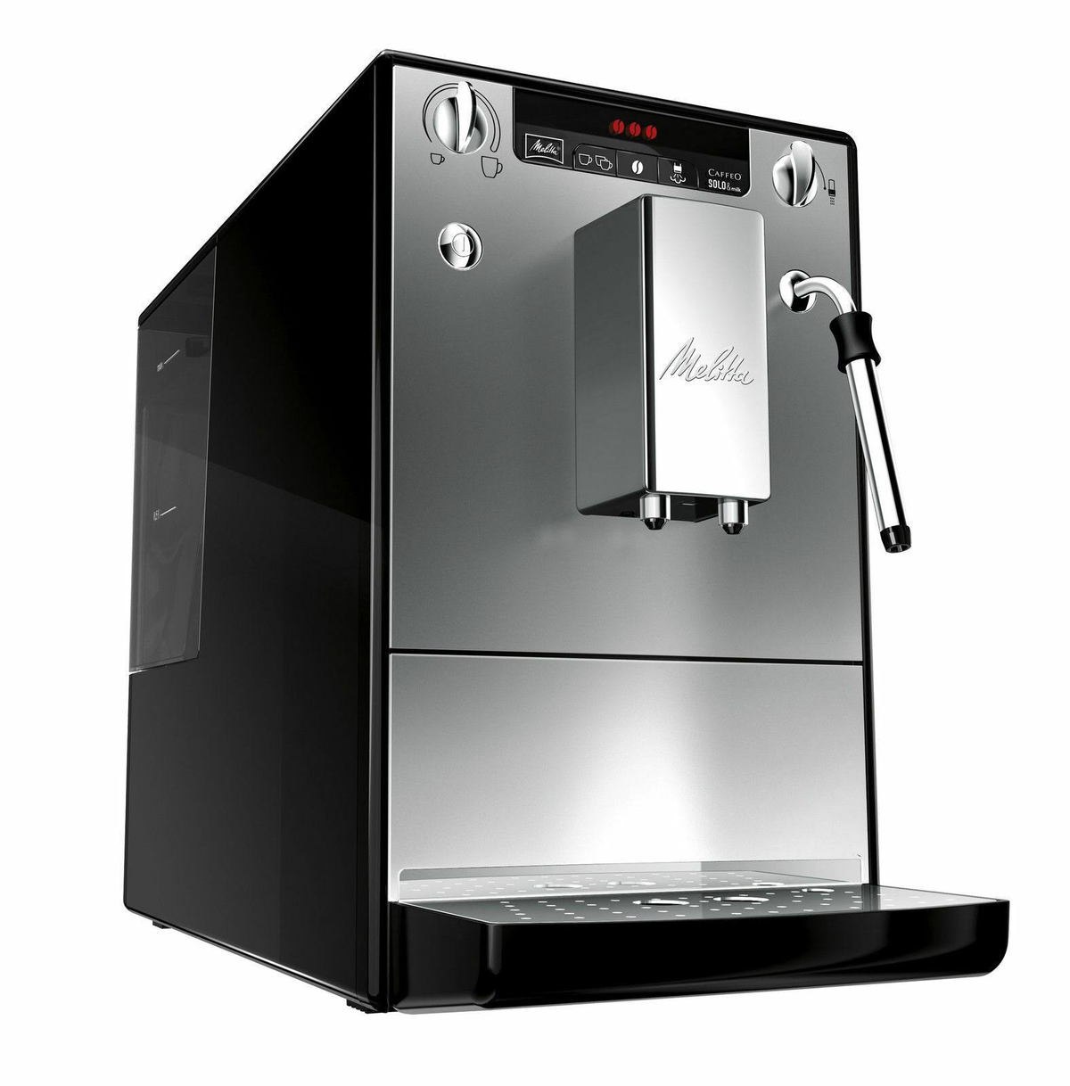 Cafetera express - MEL6613204 MELITTA, 15 barbar, 1400 W, 2 tazas, Plata
