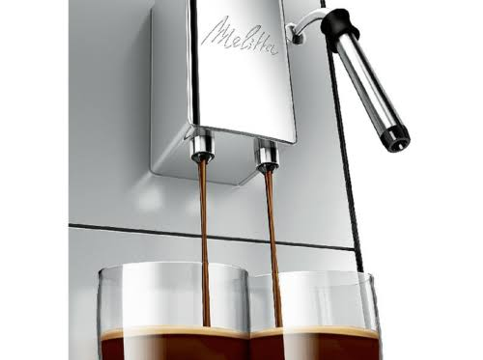 MELITTA E953-202 Kaffeevollautomat Schwarz-silber