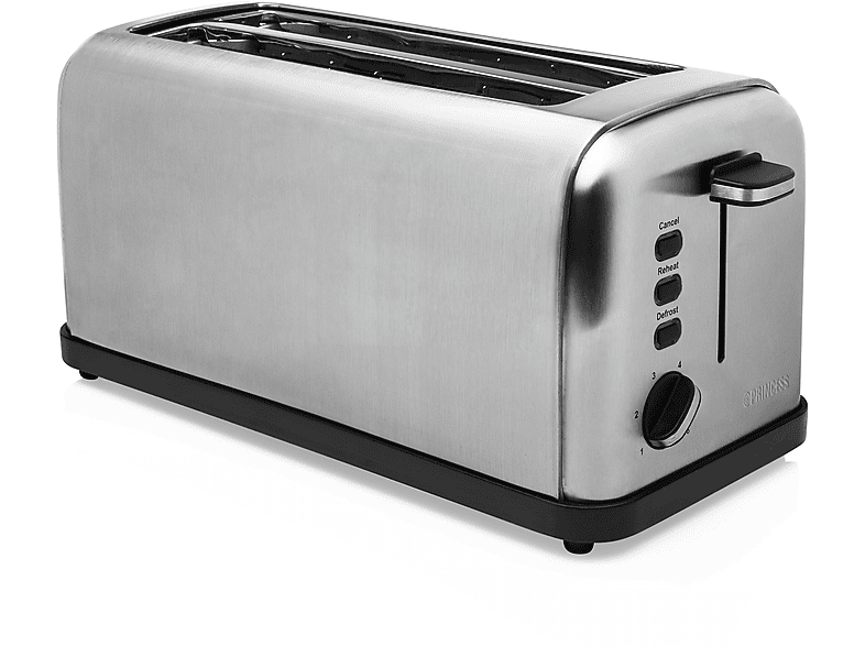 PRINCESS 426534 Toaster Silber (1,750 Watt, Schlitze: 2)