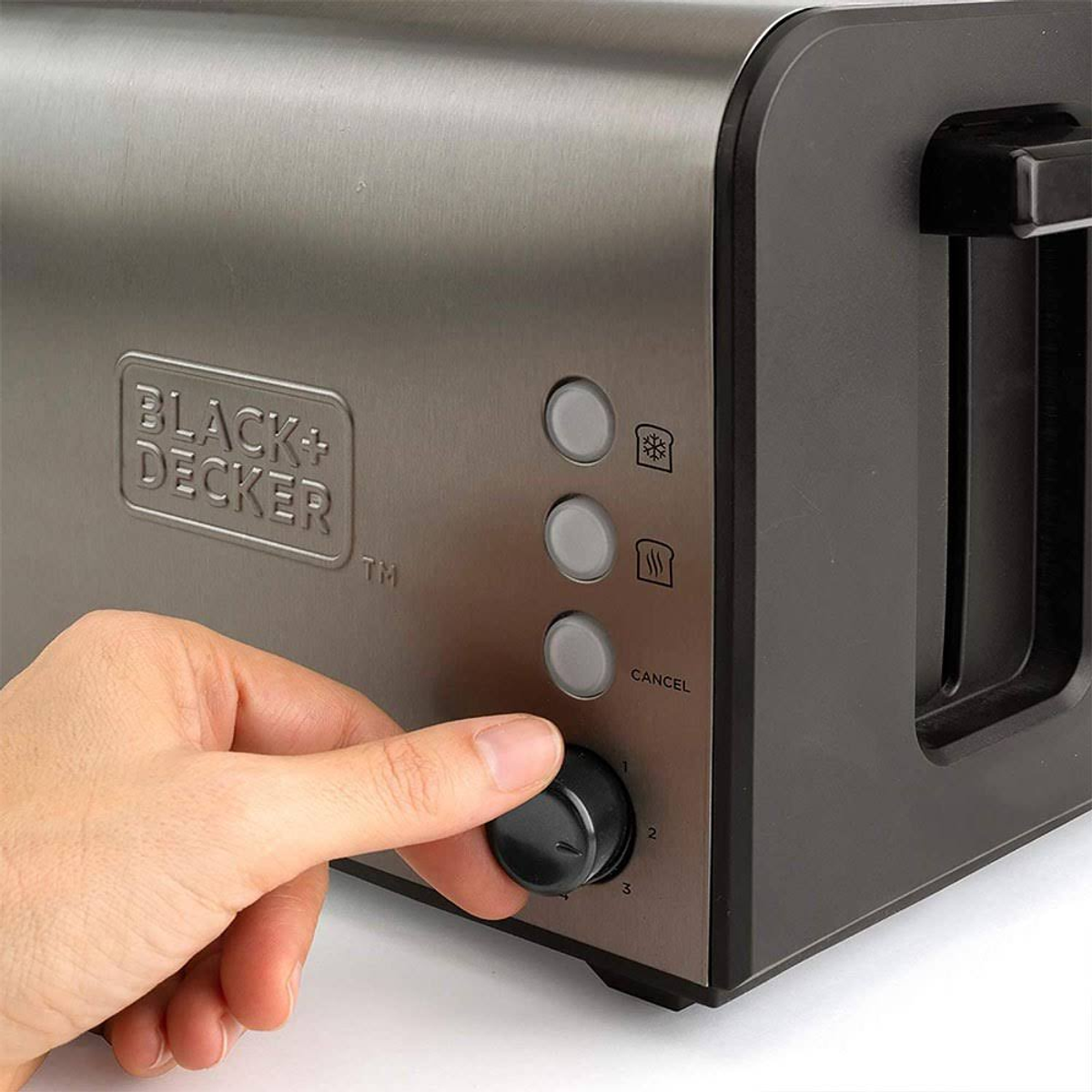 Tostadora BLACK DECKER ES9600070B, 900 W, ranuras,