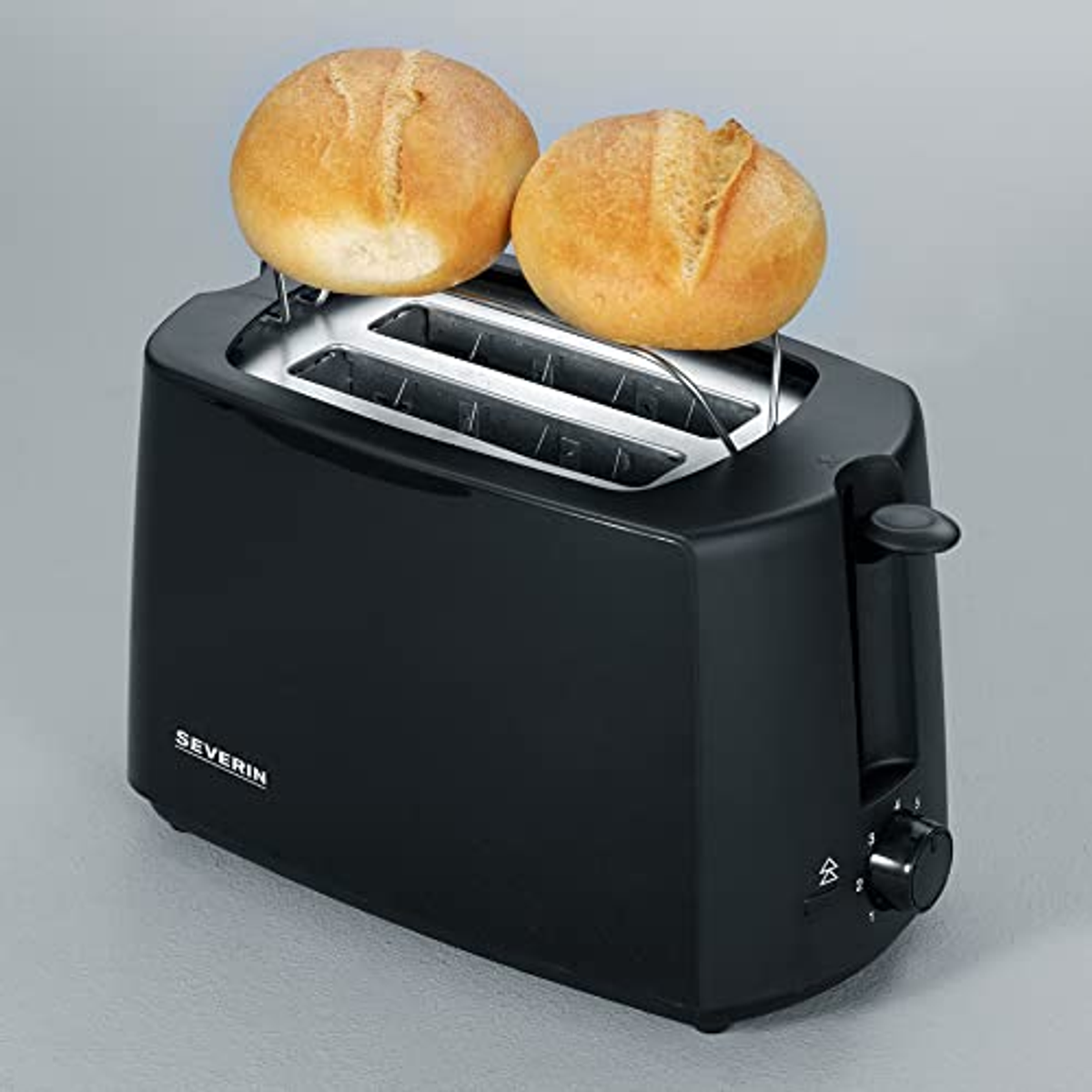 2-Scheiben-Toaster Watt, Schwarz (700 SEVERIN Schlitze: Toaster 2,0) 2287 AT