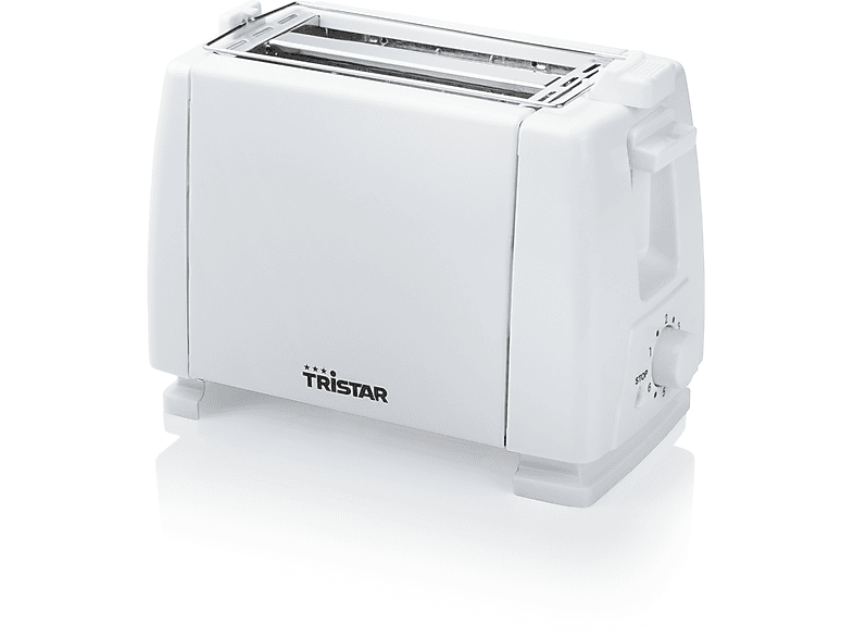 2) (650 Watt, Weiß BR-1009 Toaster TRISTAR Schlitze:
