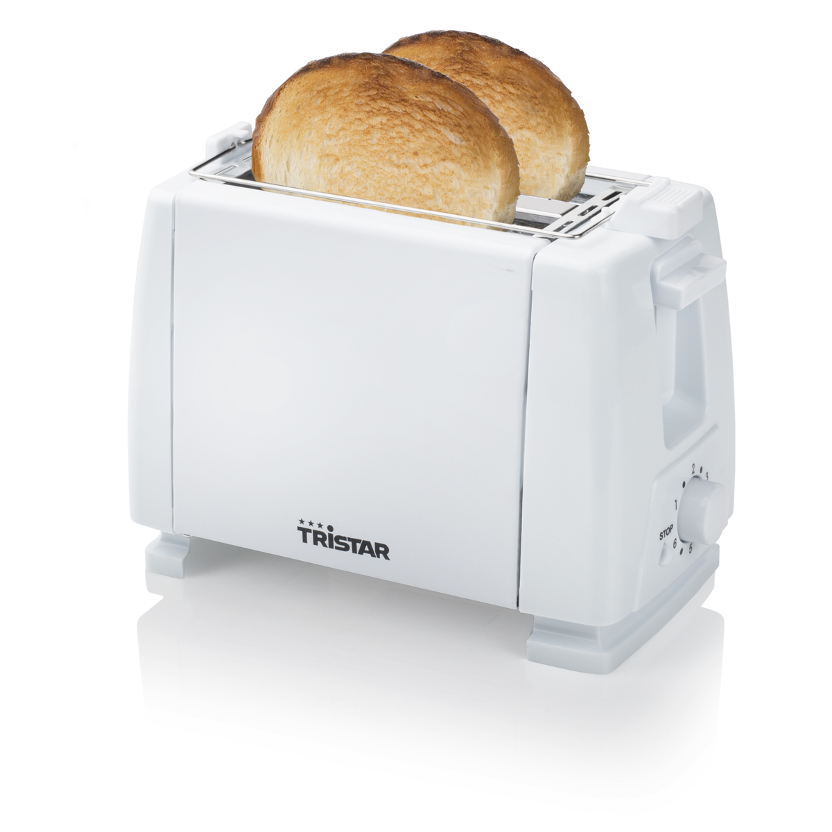 TRISTAR BR-1009 Toaster Weiß (650 Watt, Schlitze: 2)