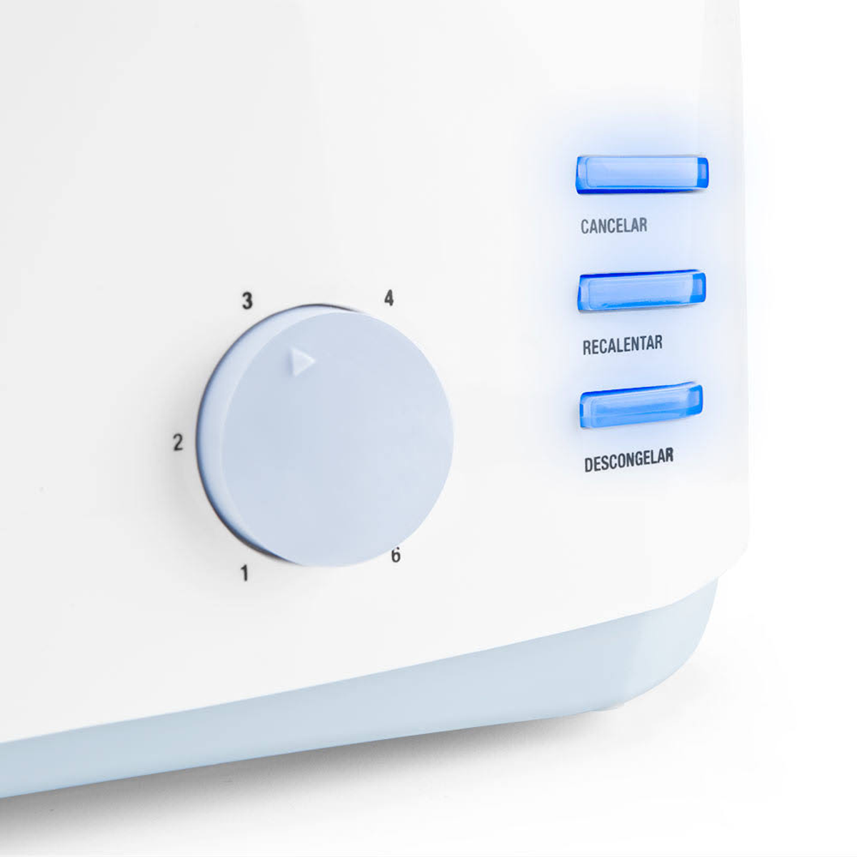 Orbegozo TO 4500 Tostapane 2 Fessure Lunghe: 6 Livelli Di Tostatura, Scongelamento, Riscaldamento E 1400W - Bianco