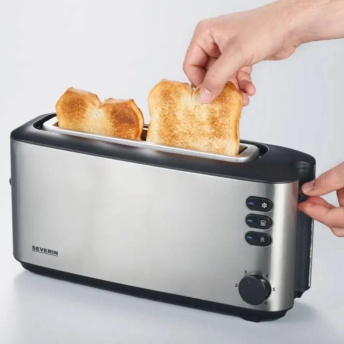 Toaster SEVERIN (1000 Schlitze: 2) Watt, Silber AT2515