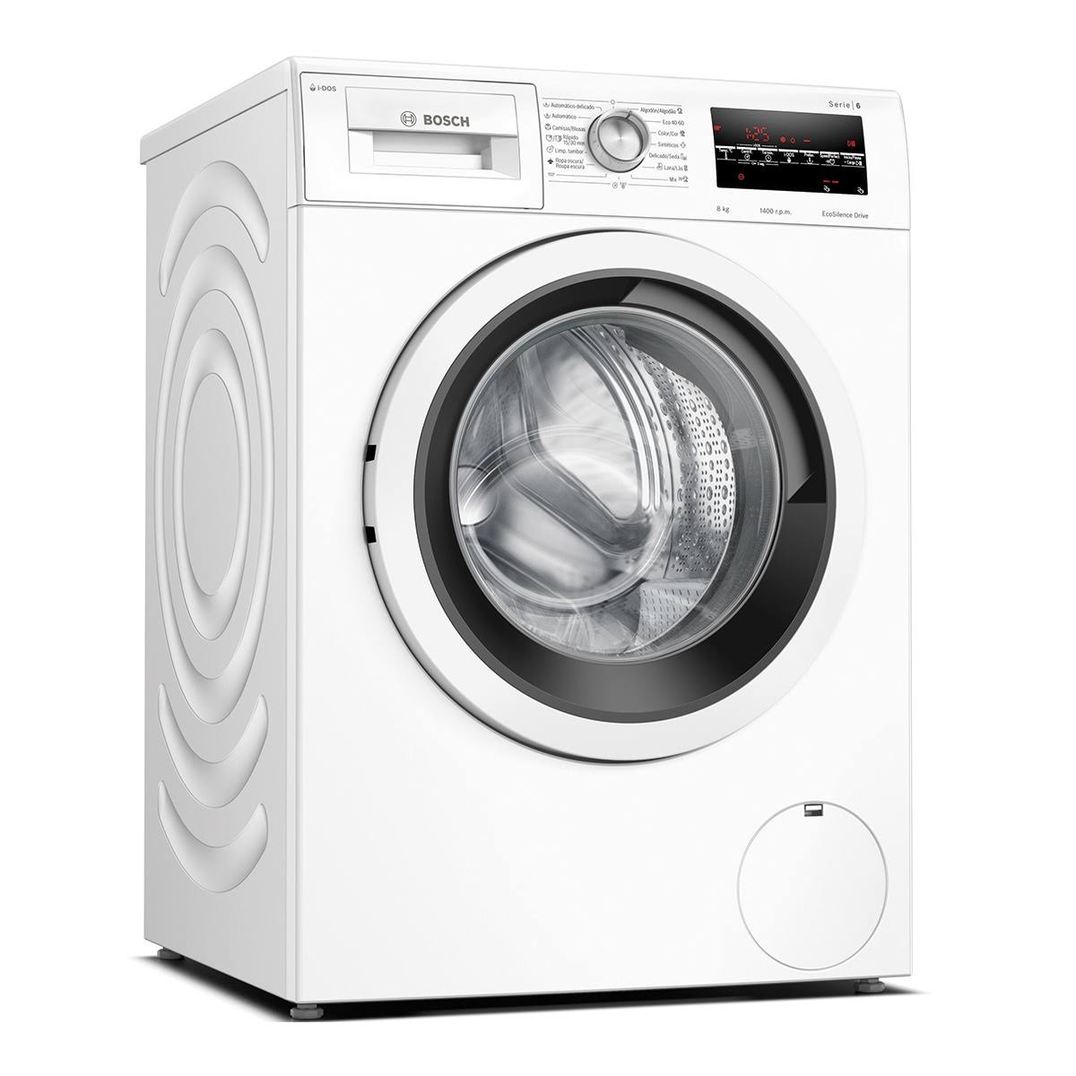 Lavadora carga frontal - WAU28S40ES BOSCH, 8 kg, 16 programas, Blanco