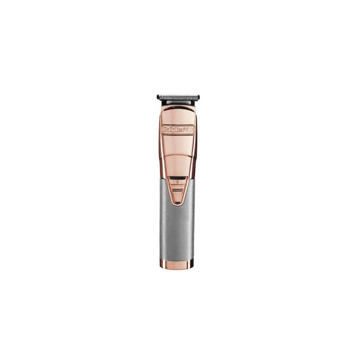 Haarschneider in Roségold und Silber auf weißem Hintergrund.