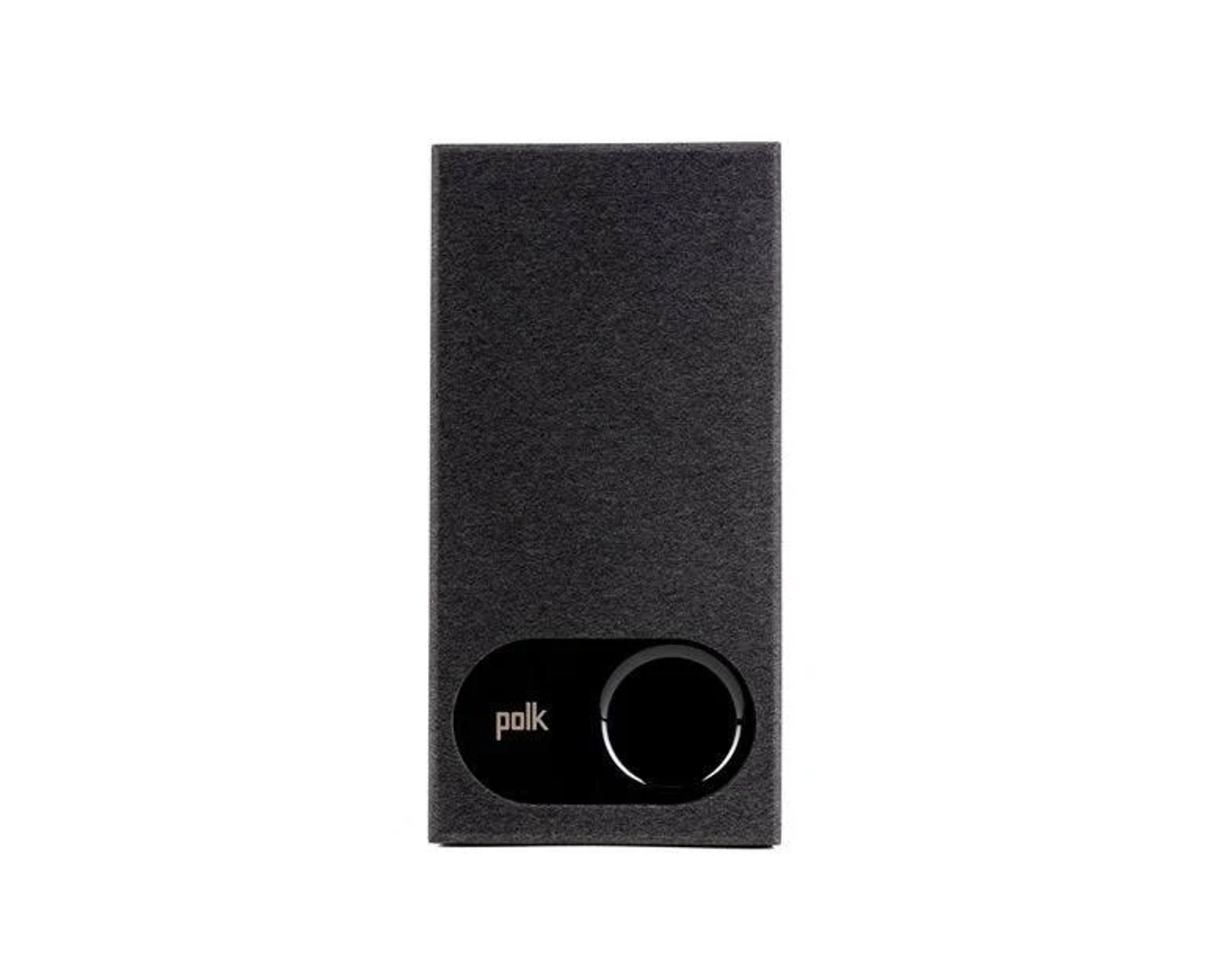 Eine schwarze Polk Lautsprecherbox.