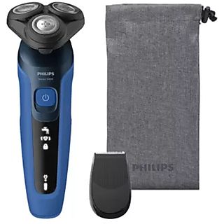 Afeitadora - PHILIPS S5466/18, 50 min, Indicador de nivel de la batería Pantalla LED Bloqueo para viajes, Azul