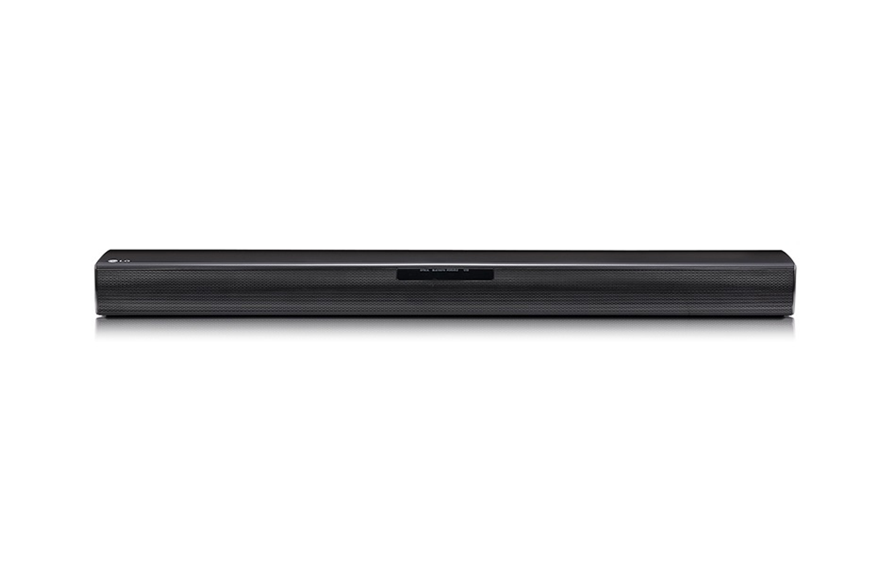 Barra de sonido negra sobre fondo blanco. Diseño simple y elegante con una estética minimalista.